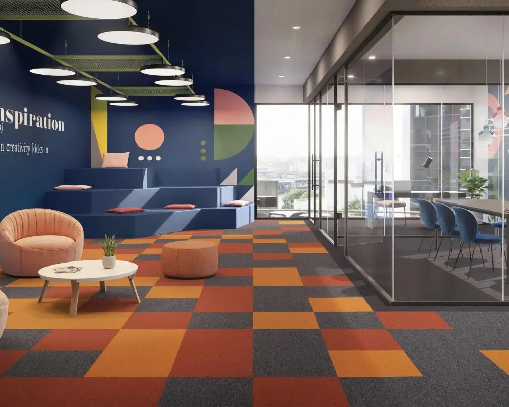 Office carpet tiles